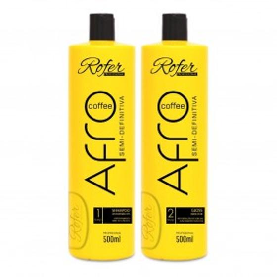 Imagem de Kit Semi Definitiva Afro Rofer Profissional 2x500ml