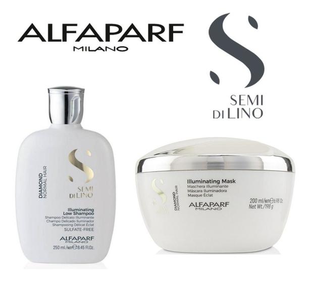 Imagem de Kit Semi Di Lino Diamond Shampoo 250ml E Máscara 200ml