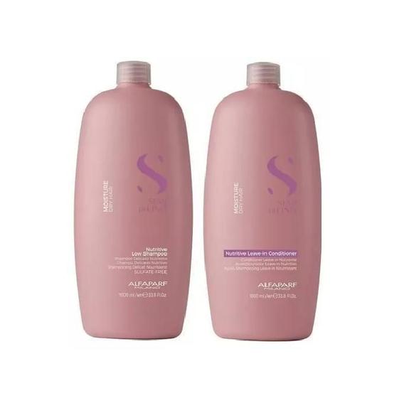 Imagem de Kit Semi Di Lino Moisture Condicionador Shampoo 1 Litro