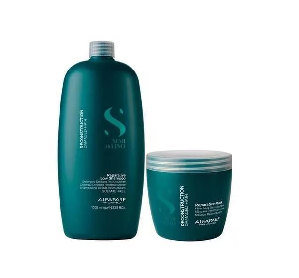 Imagem de Kit Semi Di Lino Reconstruction Shampoo Máscara