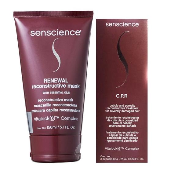 Imagem de Kit Senscience Renewal Máscara 150ml + C.P.R.  (2un x 25ml)