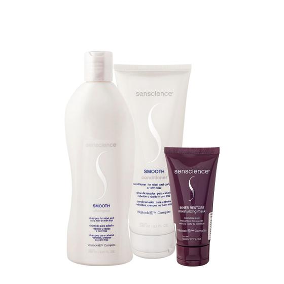 Imagem de Kit Senscience Smooth Inner Restore Home Care 50 (3 produtos)