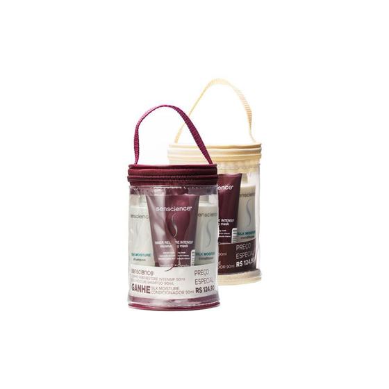 Imagem de Kit Senscience Travel- Másc Inner Restore Intensif, Sha Silk Moisture 90ml e Cond Silk Moisture 90ml