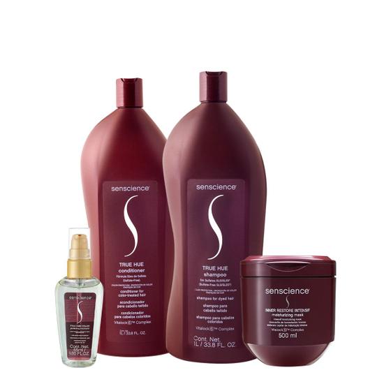 Imagem de Kit Senscience True Hue Intensif Salon Total Sérum (4 produtos)