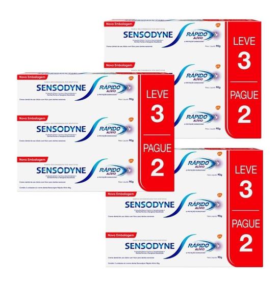 Imagem de Kit Sensodyne Rápido Alívio Com 3 Promopacks Cada