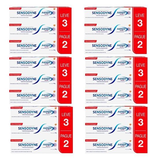 Imagem de Kit Sensodyne Rápido Alívio Com 6 Promopacks Cada
