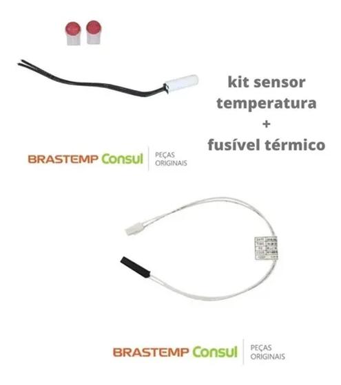 Imagem de Kit Sensor 2,7k e Termofusivel Geladeira Brastemp E Consul Original