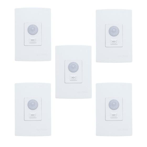 Imagem de Kit Sensor de Presença  Embutir com Chave  Lente 180º  6 Funções  QI6MB