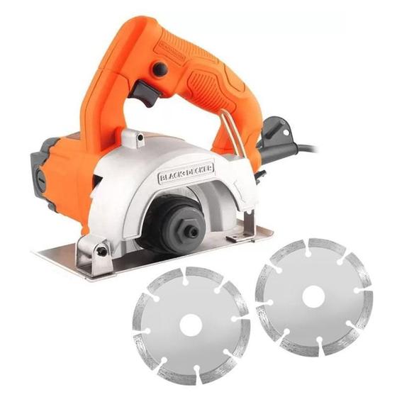Kit Serra Mármore Bd115-Br-Black&Decker+2 Discos Diamantados Menor preço em Kit Serra Mármore Bd115-Br-Black&Decker+2 Discos Diamantados