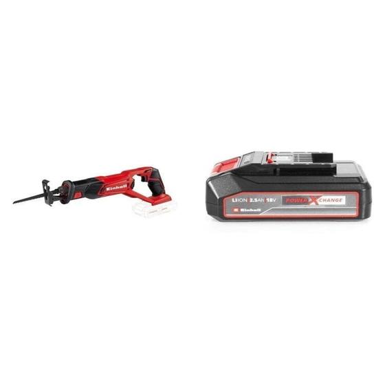 Imagem de Kit Serra Sabre a Bateria Te-ap com Bateria Power-x-change 18v 2,5 Ah Li Einhell Preto