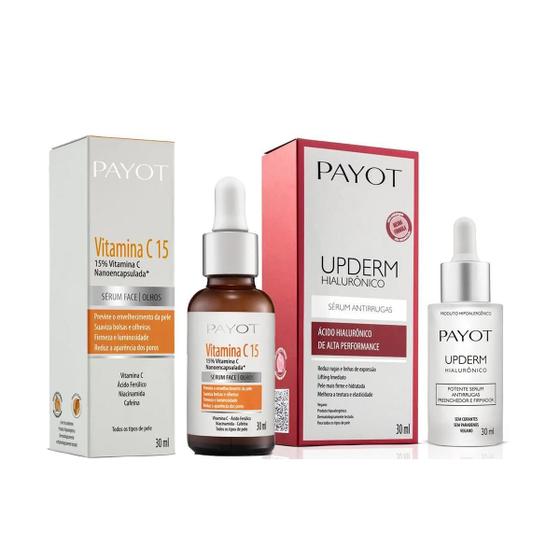 Imagem de Kit Sérum Payot Upderm Hialurônico + Vitamina C 15