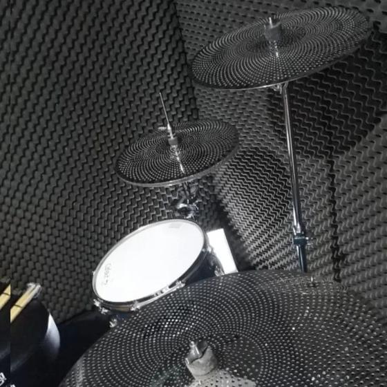 Kit Set Prato Bateria Zeus Mute Silencioso Low Volume Imagem de Kit Set Prato Bateria Zeus Mute Silencioso Low Volume
