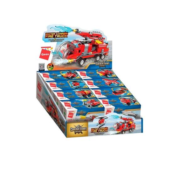 Imagem de Kit Set Trans Collector Super Caminhão Bombeiro 8 em 1 - 1805