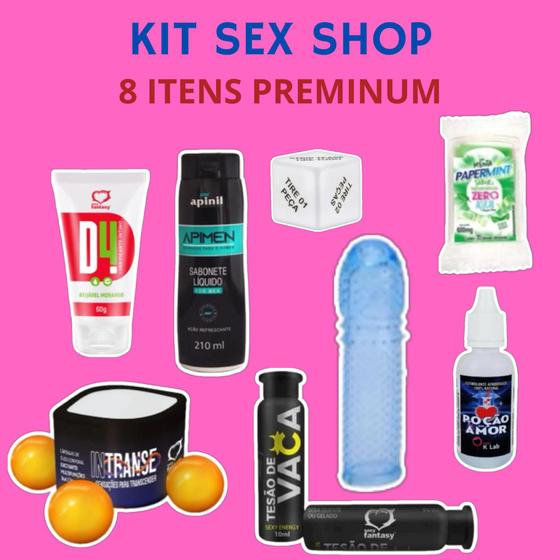 Imagem de kit sexy shop - 8 itens premium