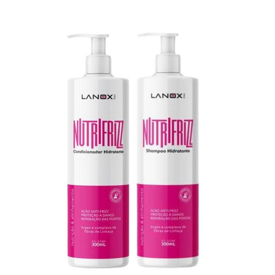 Imagem de Kit Sh 300ml + Cond 300ml Nutrifrizz Nutrição 300ml Lanox