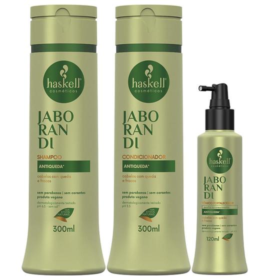 Imagem de Kit Sh Cond 300Ml Tonico 120Ml Haskell Jaborandi
