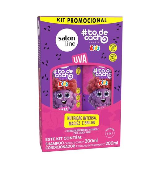 Imagem de Kit sh+cond  s line 300ml todecacho kids uva