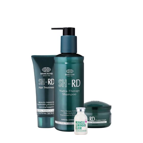 Imagem de Kit SH-RD Nutra Therapy Shampoo Máscara Argan Oil Leave-in e Elixir Ampola (4 produtos)