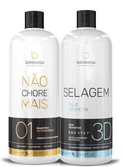 Imagem de Kit Shampoo 1l + Selagem Organica 1l Borabella Profissional