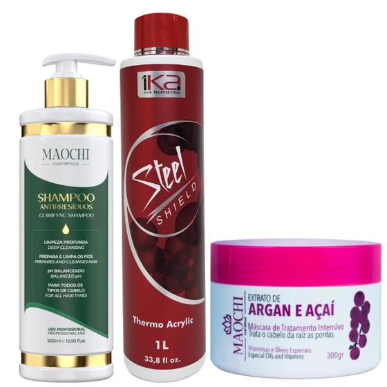 Imagem de Kit Shampoo 1lt Progressiva 1ka Steel 1l * (sem Formol) Top