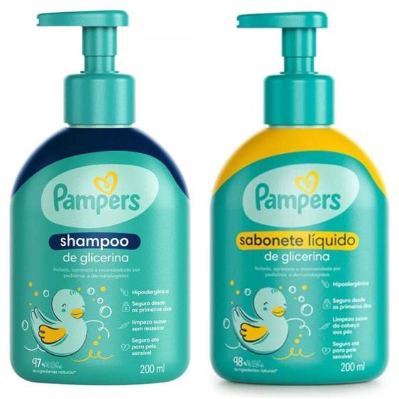 Imagem de Kit Shampoo 200Ml + Sabonete 200Ml - Bebe - Pampers