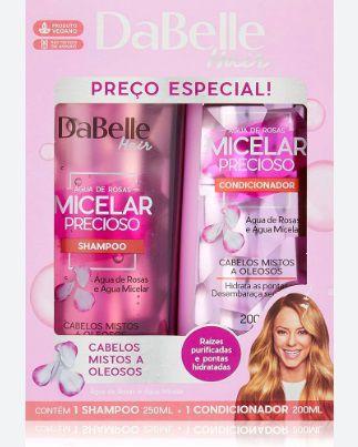 Imagem de Kit Shampoo 250ml   Condicionador 200ml Micelar - DaBelle