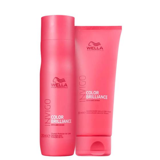 Imagem de Kit Shampoo 250ml e Condicionador 200ml Brilliance - Wella