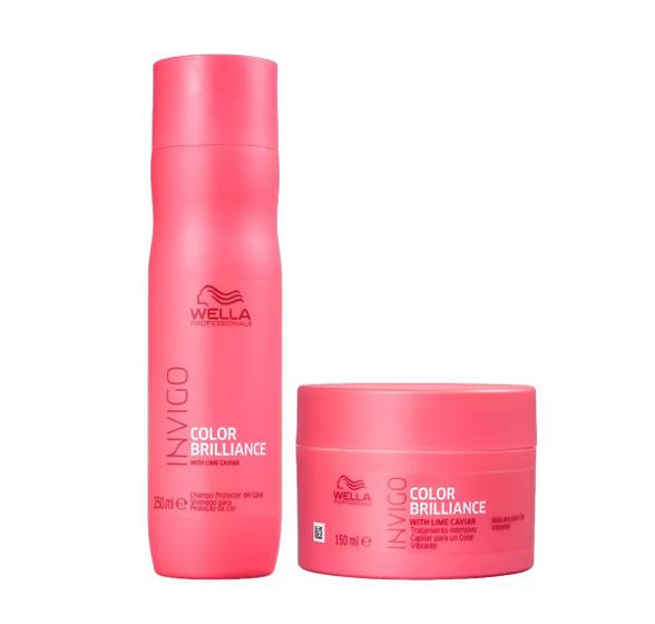 Imagem de Kit Shampoo 250ml E Máscara 150ml Invigo Color Brilliance Wella Professionals