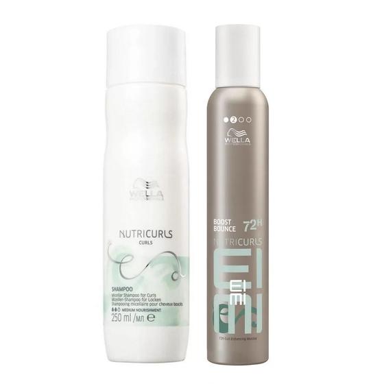 Imagem de Kit Shampoo 250ml E Mousse De FinalizaÇÃO 300ml Eime Nutricurls Boost Bounce Wella Professionals