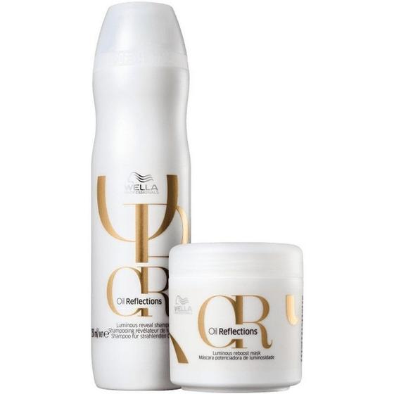 Imagem de Kit Shampoo 250ml + Masc 150ml Oil Reflections Wella