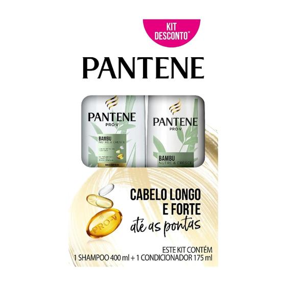 Imagem de Kit Shampoo 400ml + Condicionador Pantene Pro-V Bambu 175ml