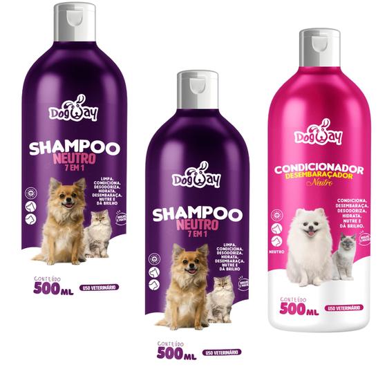 Imagem de Kit Shampoo 7 em 1 Condicionador Pet Cachorro 1,5L Oferta