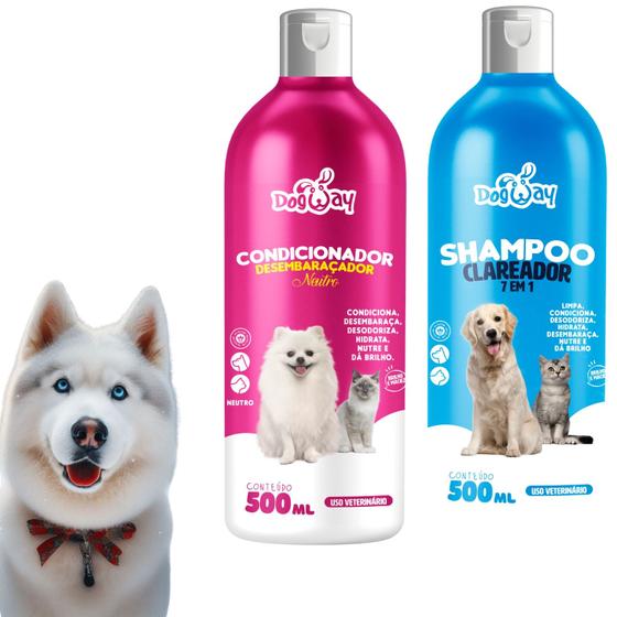 Imagem de Kit Shampoo 7 em 1 Condicionador Pet Shop Cachorro 1L Oferta