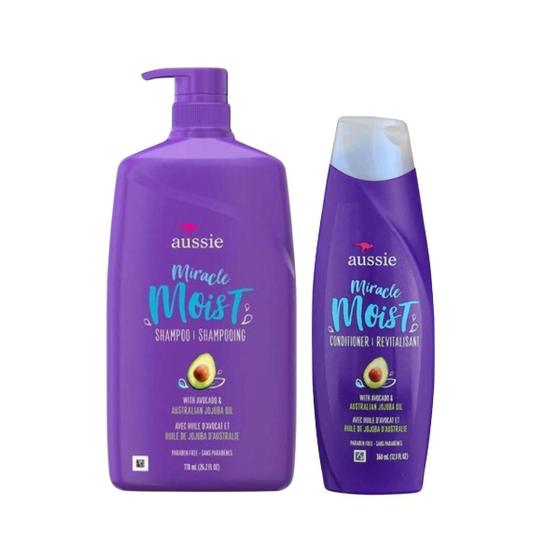 Imagem de Kit Shampoo Aussie Moist 778Ml Condicionador 360Ml