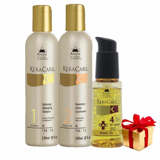 Imagem de Kit Shampoo Avlon Keracare + Óleo Supreme 240ml