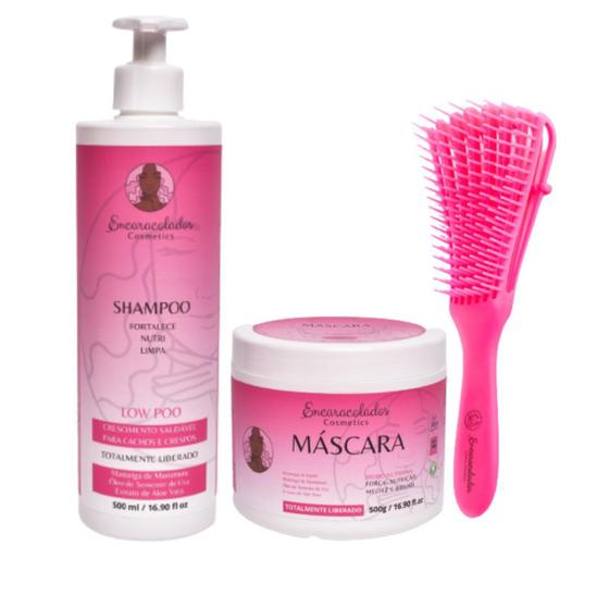 Imagem de Kit Shampoo Cachos + Escova Basic Encaracolados