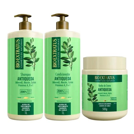 Kit Shampoo Condicionador 1L e Máscara 500g Antiqueda Jaborandi ...