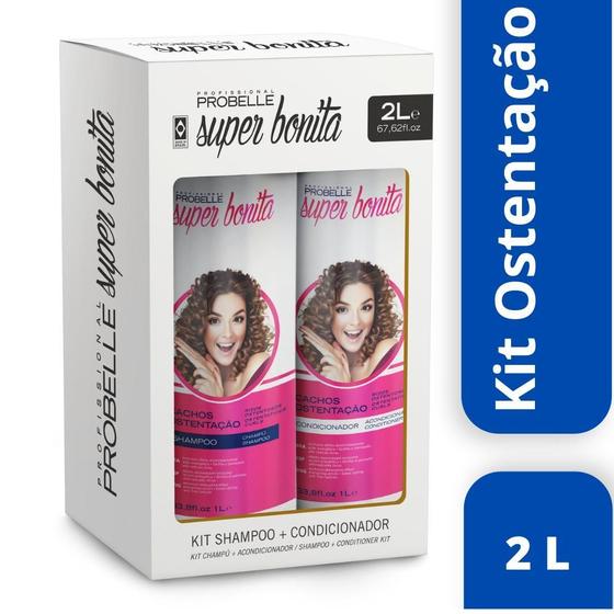 Imagem de Kit Shampoo + Condicionador 2 Litros Super Bonita Probelle