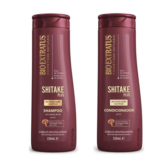 Kit Shampoo + Condicionador Bio Extratus Shitake 350ml Menor preço em Kit Shampoo + Condicionador Bio Extratus Shitake 350ml