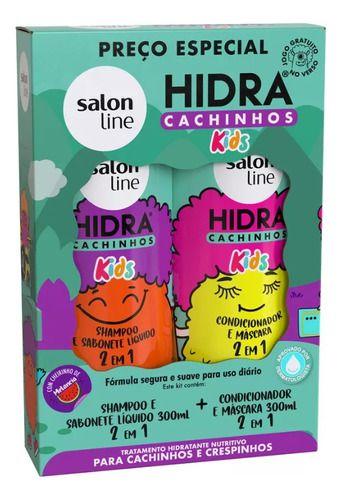 Imagem de Kit Shampoo Condicionador Cachinhos Kids Melancia Salon Line