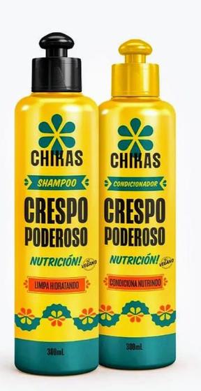 Imagem de Kit shampoo+ condicionador crespo poderoso chikas 300ml