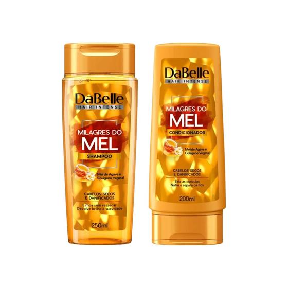 Imagem de Kit Shampoo + Condicionador Dabelle Milagres do Mel 250ml