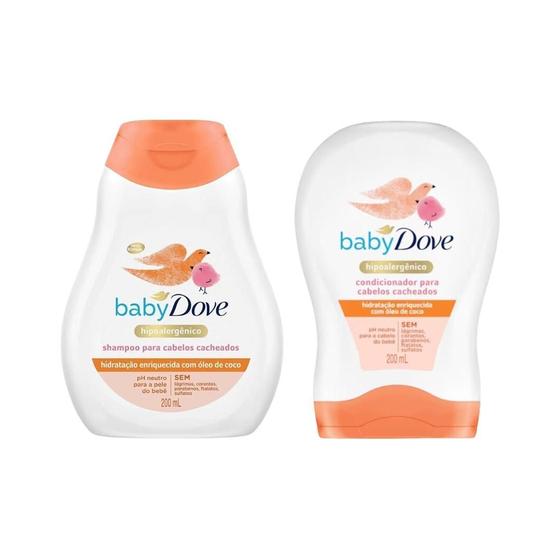 Imagem de Kit Shampoo+Condicionador Dove Baby 200Ml Cabelos Cacheados