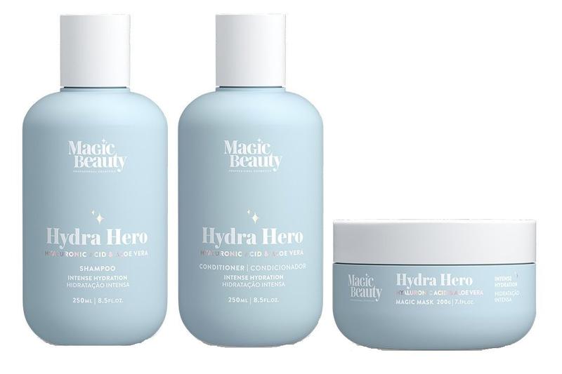 Imagem de Kit Shampoo Condicionador e Máscara Hydra Hero Magic Beauty