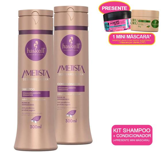 Imagem de Kit Shampoo+Condicionador Haskell Ametista P + mini máscara