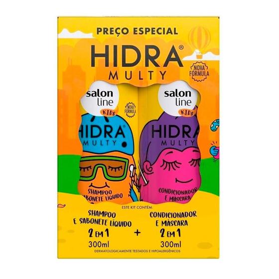Imagem de Kit Shampoo + Condicionador Hidra Multy Kids Salon Line 300ml