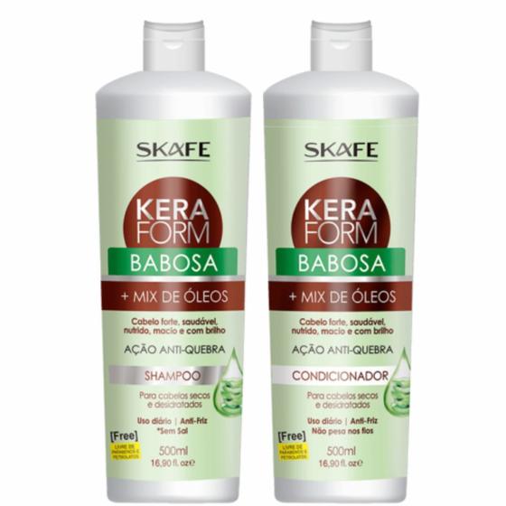 Imagem de Kit Shampoo+Condicionador Keraform Babosa+Mix De Oleos 500ml