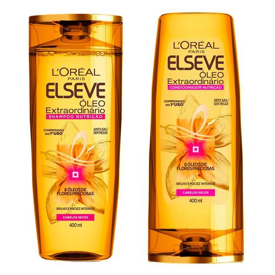 Kit Shampoo + Condicionador L'Oréal Paris Elseve Óleo Extraordinário Nutrição Menor preço em Kit Shampoo + Condicionador L'Oréal Paris Elseve Óleo Extraordinário Nutrição