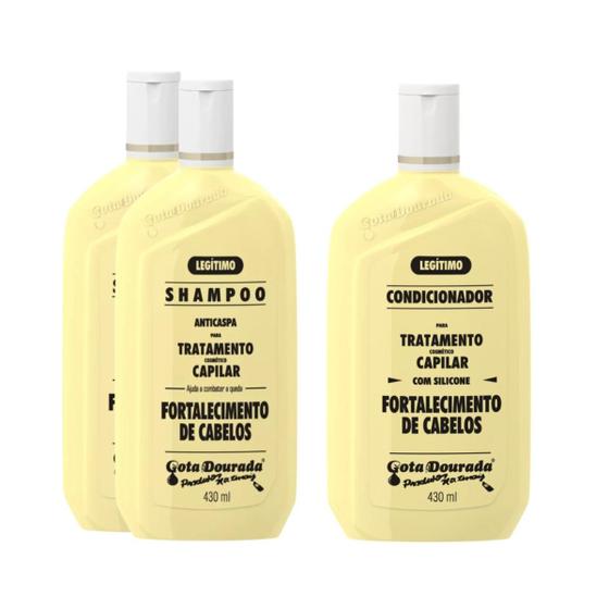 Imagem de Kit Shampoo Condicionador Legítimo Alho Original 430ml 3pçs