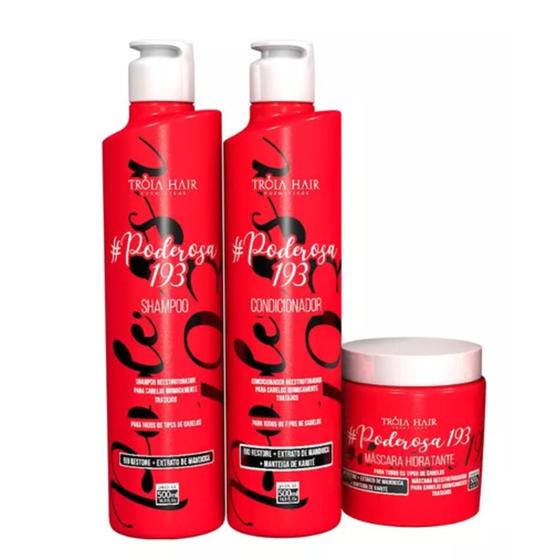 Imagem de Kit Shampoo + Condicionador + Mascara 193 Poderosa 3x500ml